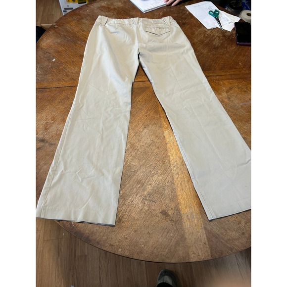 Express Stretch Dress Pants Womens 7/8R Khaki Tan Straight Leg Work Office Wear - Picture 4 of 5